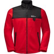 Jack Wolfskin 1709982-2206 Kırmızı Dna Grizzly FZ Outdoor Polar Erkek Ceket