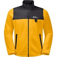 Jack Wolfskin 1709982-3802 Sarı Dna Grizzly Fz Outdoor Polar Erkek Ceket
