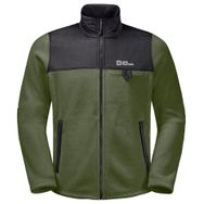 Jack Wolfskin 1709982-4129 Haki Dna Grizzly Fz Erkek Outdoor Polar Ceket