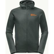 Jack Wolfskin 1710541-4161 Yeşil Baiselberg Hooded Fz M Erkek Polar Ceket
