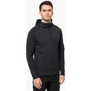 Jack Wolfskin 1710541-6000 Siyah Baiselberg Hooded Fz Erkek Outdoor Ceket