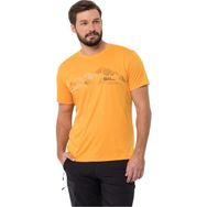 Jack Wolfskin 1807183-3087 Peak Graphıc T M Turuncu Erkek T-shirt