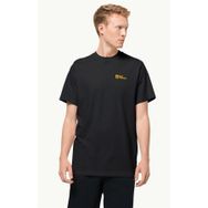 Jack Wolfskin 1808382_6000 ESSENTIAL T M Bisiklet Yaka Siyah Erkek T-shirt
