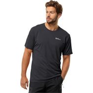Jack Wolfskin 1809811TR-6000 Delgamı SS M Siyah Erkek T-Shirt