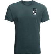 Jack Wolfskin 1809941 Vonnan S/S Graphic T M Yeşil Erkek T-shirt