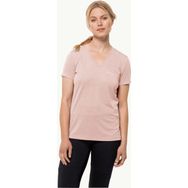 Jack Wolfskin Crosstrail T Pembe Kadın T-Shirt