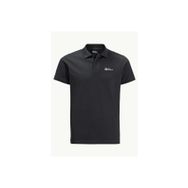 Jack Wolfskin Essential Siyah Erkek Polo T-Shirt
