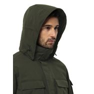 Jack Wolfskin Glacier Canyon Haki Erkek Kapüşonlu Parka