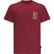 Jack Wolfskin Jack Tent Tee Kırmızı Erkek T-shirt