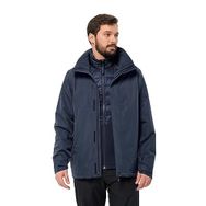 Jack Wolfskin JCK1116251-1010 Mavi Luntal 3ın1 Jkt M Erkek Ceket