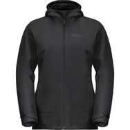Jack Wolfskin Waterproof Moonrise 3 ın 1 Jkt Siyah Kadın Mont