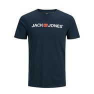 Jack&Jones 12137126 Lacivert Baskılı Erkek T-shirt