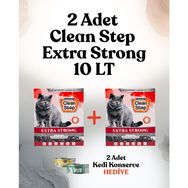Jadawa Clean Step Extra Strong Ekstra Aktif Karbonlu Topaklanan 2x10 lt Kokusuz Doğal Kedi Kumu
