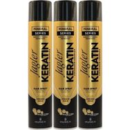 Jagler Keratin Strong Hold-Minarelli Ekstra Sert Keratinli 3x400 ml Saç Spreyi