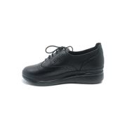 Janestt 266-45045 Siyah Deri Ortapedik Taban Oxford Kadın Casual Ayakkabı