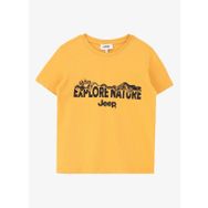 Jeep C4SB-TST4001 Baskılı Hardal Erkek Çocuk T-Shirt