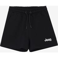 Jeep C4SG-SHT7033 Siyah Relaxed Baskılı Kız Çocuk Şort