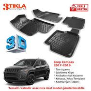 Jeep Compas 2017-2019 Seti 3D Havuzlu Paspas
