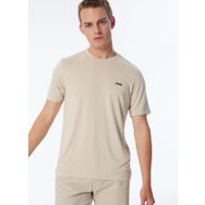 Jeep J4SM-TST7243 Bej Erkek Bisiklet Yaka Relaxed T-Shirt