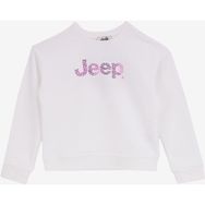 Jeep J4WG-SWT7570 Baskılı Ekru Kız Çocuk Sweatshirt