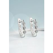 Jelux Silver Yuvarlak Model Gümüş Küpe