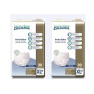 Jender Ekstra Büyük Boy Xlarge 60 Adet Beyaz Emici Külot