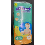 Jenny & Willy No:4 Maxi 44 Adet Bebek Bezi