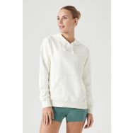 Jerf Lydney Krem Kapüşonlu Kadın Sweatshirt