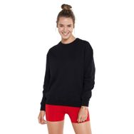 Jerf Lydney Siyah Sıfır Yaka Kadın Sweatshirt