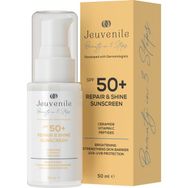 Jeuvenile SPF 50+ Onarıcı & Işıltı Veren Güneş Kremi – Ceramide & Vitamin C Koruma