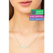 Jewelmim Beyza İsimli Kolye Gümüş İsim Kolye 925 Ayar Gümüş İsim Yazılı Kolye