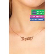 Jewelmim Zeynep İsimli Kolye Gümüş İsim Kolye 925 Ayar Gümüş İsim Yazılı Kolye