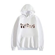 Jilijia Haikyuu Voleybol Uzun Kollu Kapüşonlu Beyaz Kadın Sweatshirt