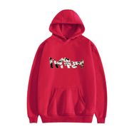 Jilijia Haikyuu Voleybol Uzun Kollu Kapüşonlu Kırmızı Kadın Sweatshirt