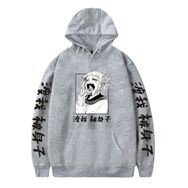 Jiumaocleu My Hero Academia Himiko Toga 3D Baskı Gri Renk Unisex Sweatshirt