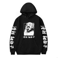 Jiumaocleu My Hero Academia Himiko Tokga 3D Baskı Siyah Renk Unisex Sweatshirt
