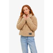 JJXX 12240601-Beige Jxısa Teddy Puffer Jacket Otw Kadın Bej Mont