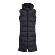 JJXX 12245694-Black Jxnora Lightweight Long Vest Otw Kadın Siyah Mont