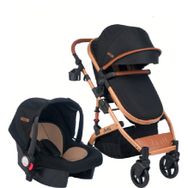 Joell 1713 Truva Travel Sistem Bebek Arabası Gold Siyah