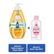 Johnson's 750+200 ml Bebek Şampuanı + 200 ml Yağ