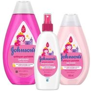 Johnson's Baby 500 ml Işıldayan Parlaklık Şampuan + 300 ml Işıldayan Parlaklık Saç Kremi + 200 ml Saç Açıcı Sprey