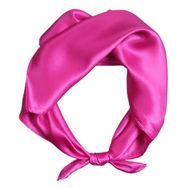Jonesangle Malong Pembe Kırmızı İpek Küçük Kadın Şal