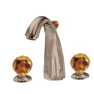 Jörger Florale Crystal 3 Delikli Bronz Amber Lavabo Bataryası