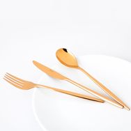 Jumbo 5800 Apollo 12 Kişilik 84 Parça Titanyum Bronz Çatal Kaşık Bıçak Takımı