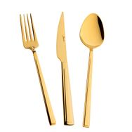 Jumbo Athena 6 Kişilik 18 Parça Titanyum Gold Yemek Çatal Bıçak Takımı