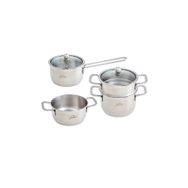 Jumbo Baby Steel 6 Parça Mini Çelik Tencere Seti