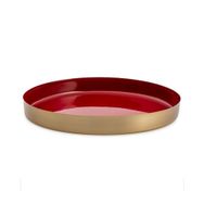 Jumbo Capella Kırmızı 26 cm Yuvarlak Tepsi