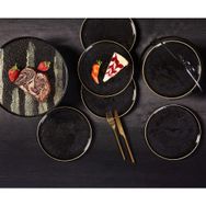 Jumbo Glamour Siyah 7 Parça Pasta Seti