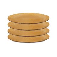 Jumbo Koziol 4'lü Kahverengi 26 cm Tabak