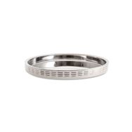 Jumbo Line Silver Yuvarlak Tepsi